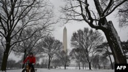 FOTOGALERİ-Washington ve New York'tan Kar Manzaraları